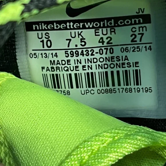 Nike Roshe Run Women's Gray Black Print Athletic‎ Running Shoes - Picture 8 of 8